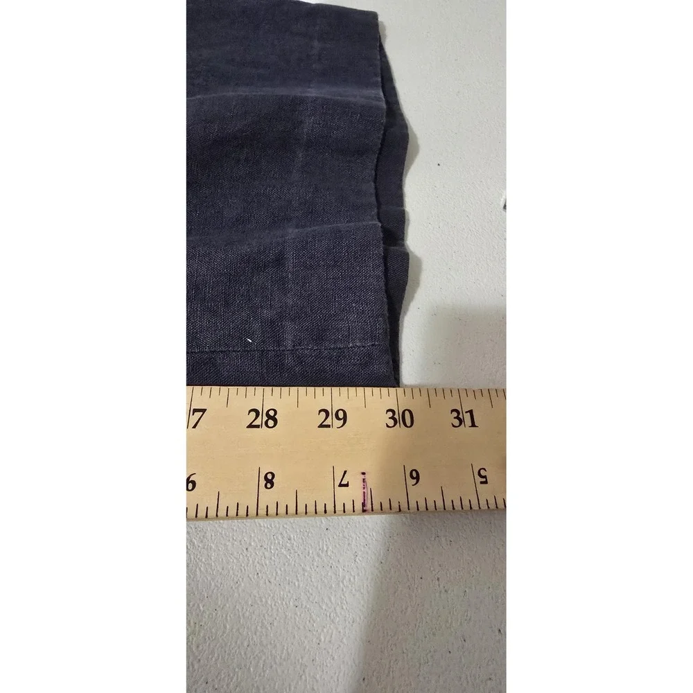 Michael Kors Linen Wide Leg Pants Women's Size 8‎ Blue Casual Summer Lagenlook